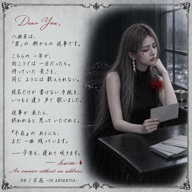 不在 -IN ABSENTIA- — haineからの手紙